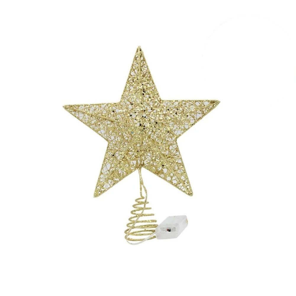 Estrela LED de Ferro para Árvore de Natal - SwanChristmas